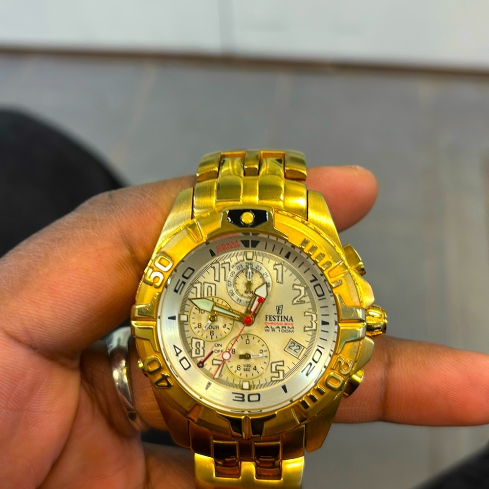 Festina  chrono bike alarm wr100m (gold)